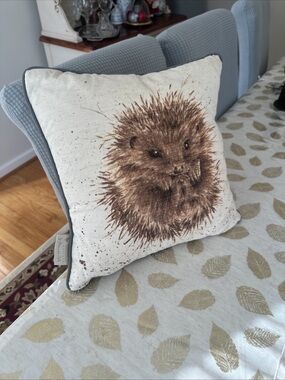 Wrendale Designs Awakenings down/feather fill Throw Pillow with Animal theme